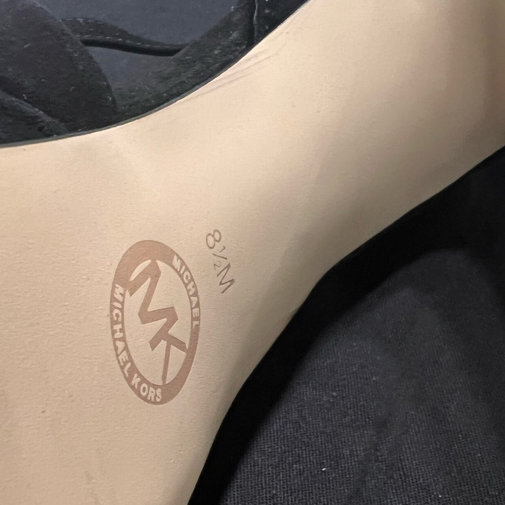 Michael Kors, black shoes , like new , size 8 1/2 .